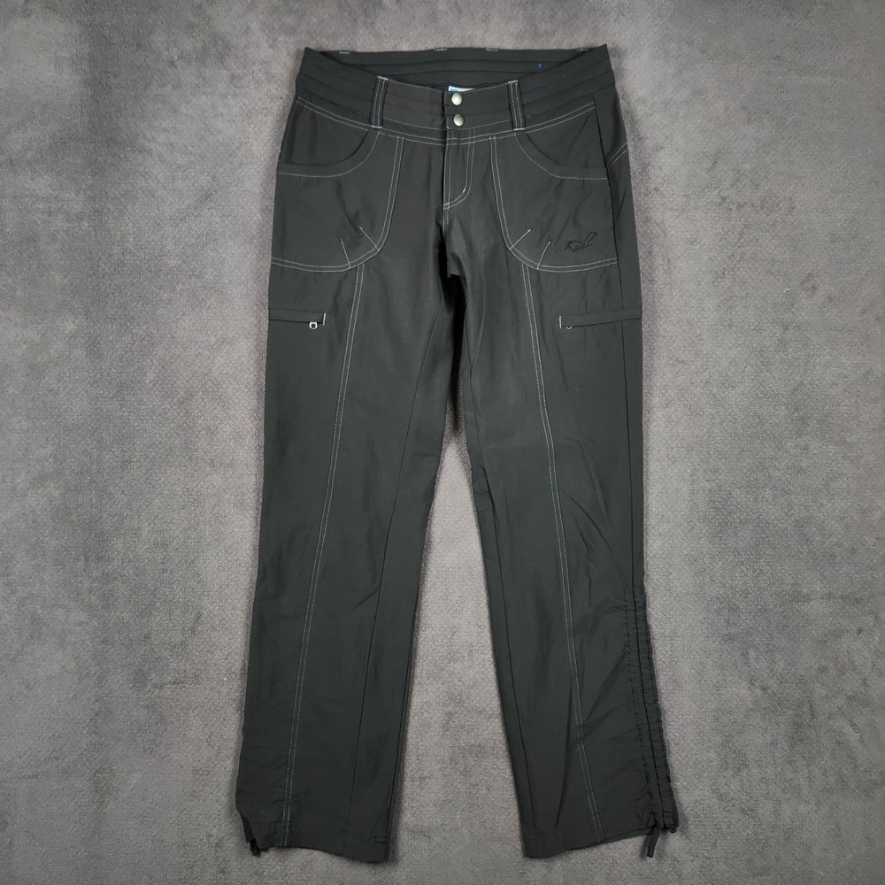 Kuhl Durango Pants Womens 4 Black Stretch Cinch Leg Outdoors ‎ Hiking Quick Dry